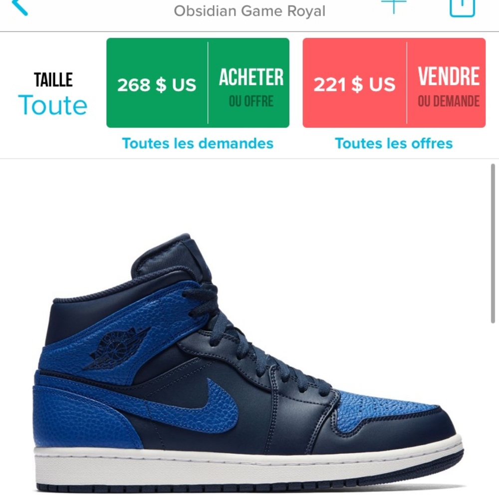 Authentic Jordan 1 obsidian for sale